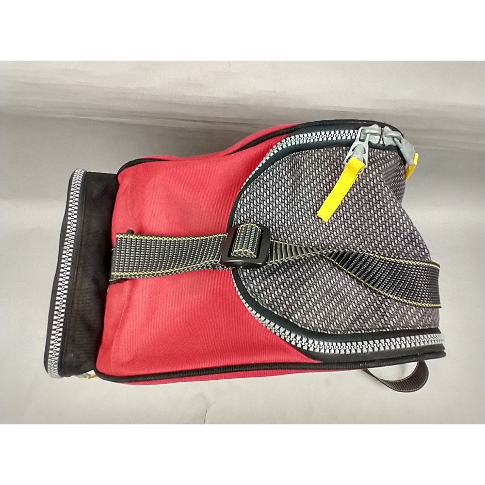 Salomon Equipe Ski Boot Bag Red Black Gear Carrier Adjustable Strap Vintage - Picture 5 of 14